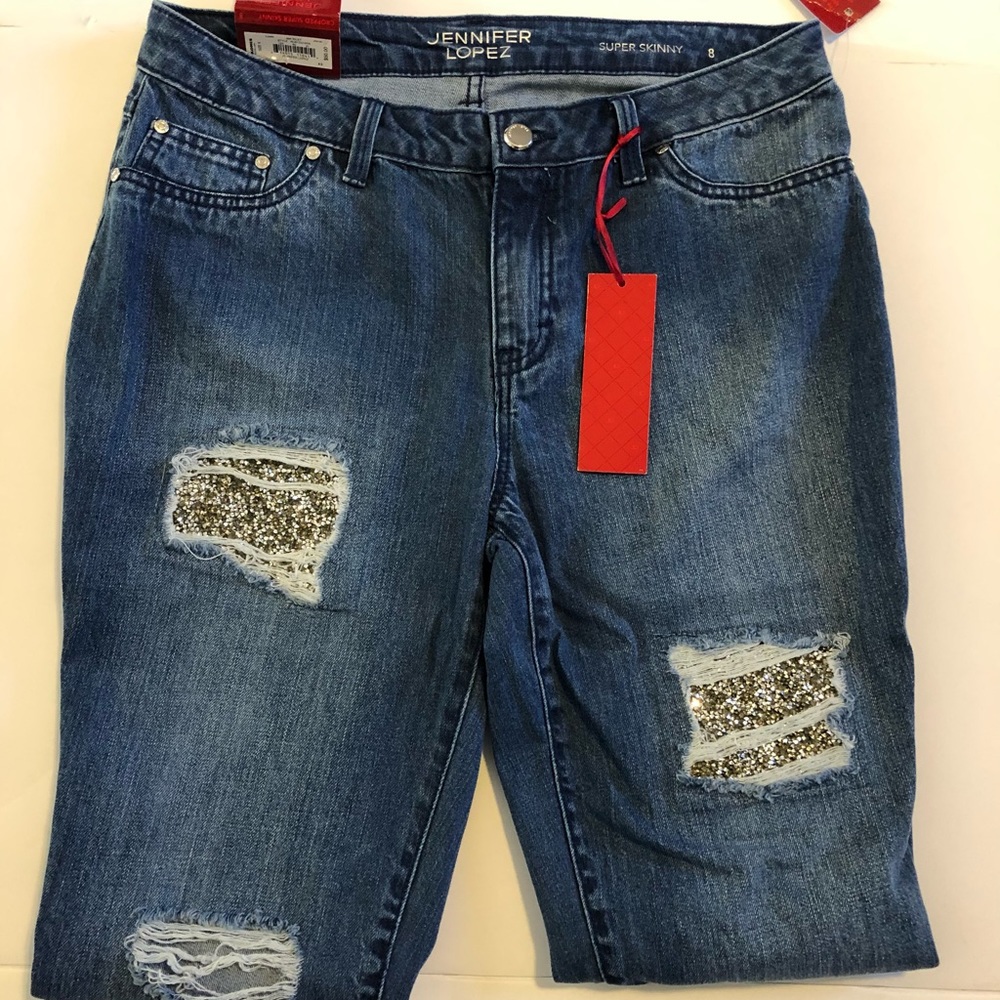 Jennifer Lopez ankle denim jeans size 8